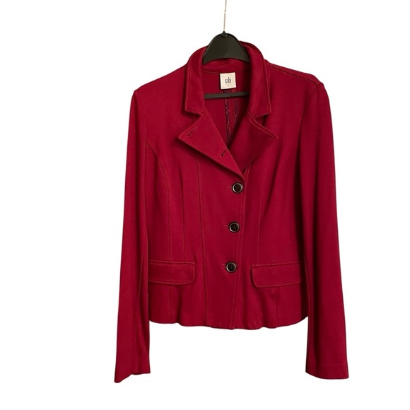 Cabi | Rhubarb Outing Blazer Side Button
Ponte Knit Suit Jacket-Size 4 - Picture 4 of 15